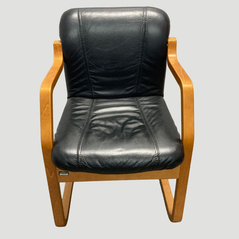 Image of Pre-Owned Real Leather Guest Chair