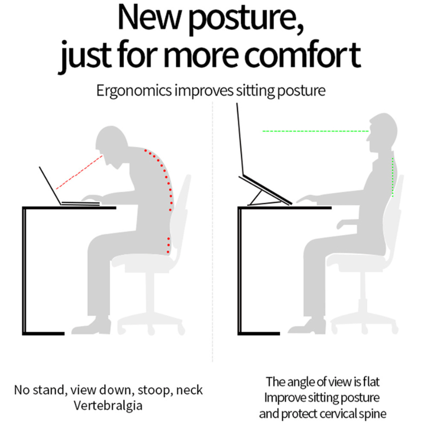 EzUP Foldable Laptop Aluminum Stand